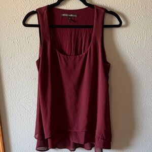 White House Black Market Burgundy Tank Top